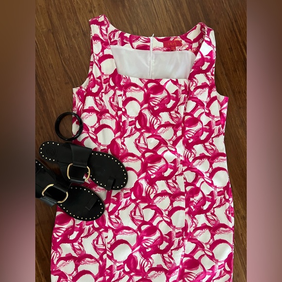 Italian Pink and White Dress - Picture 1 of 12